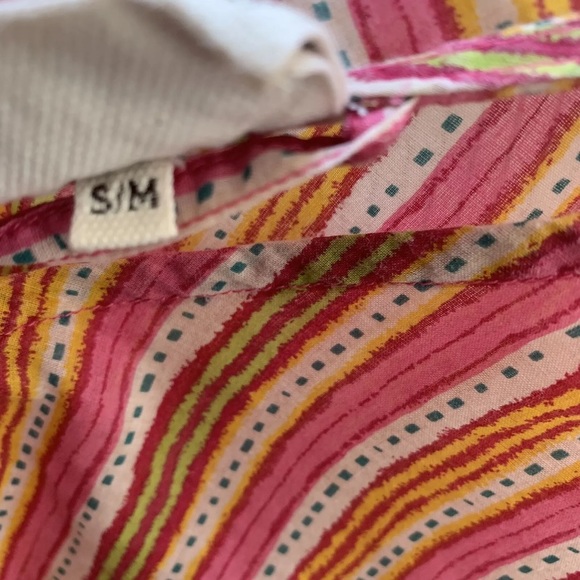 Toast cotton kaftan size small - medium pink stripe - Picture 10 of 12